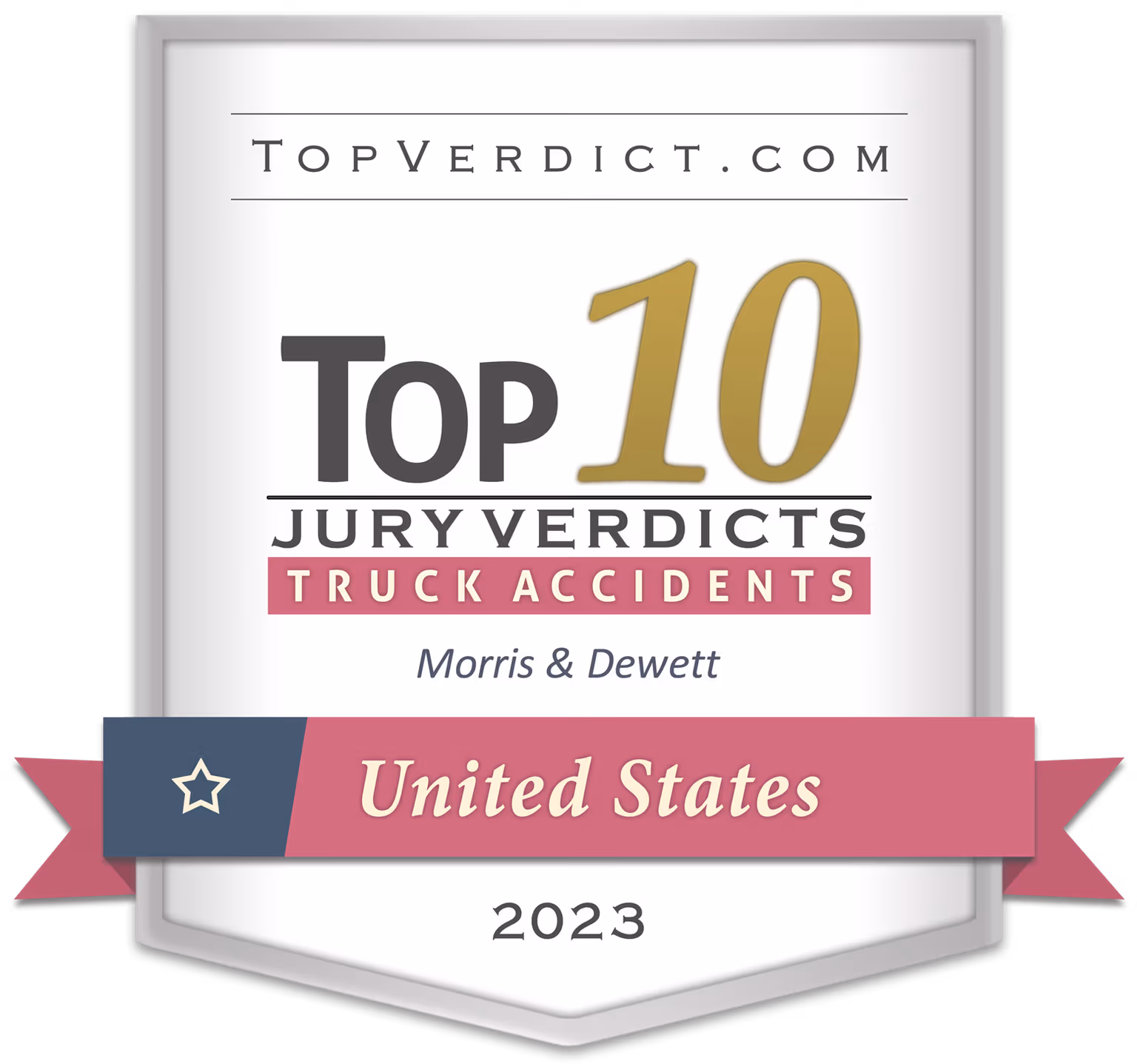 TopVerdict Top 10 truck accident accident verdicts United States 2023 -- Morris & Dewett