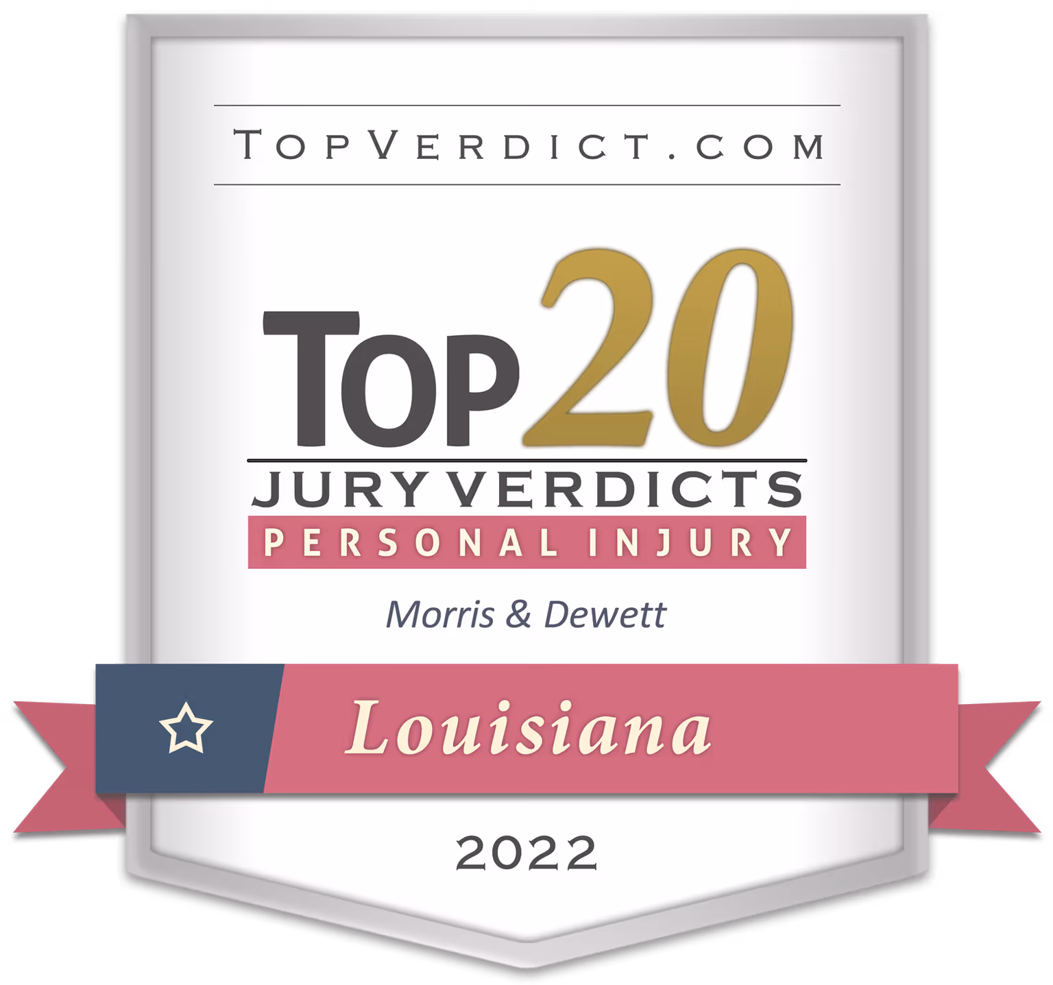 TopVerdict Top 20 personal injury verdicts Louisiana 2022 -- Morris & Dewett